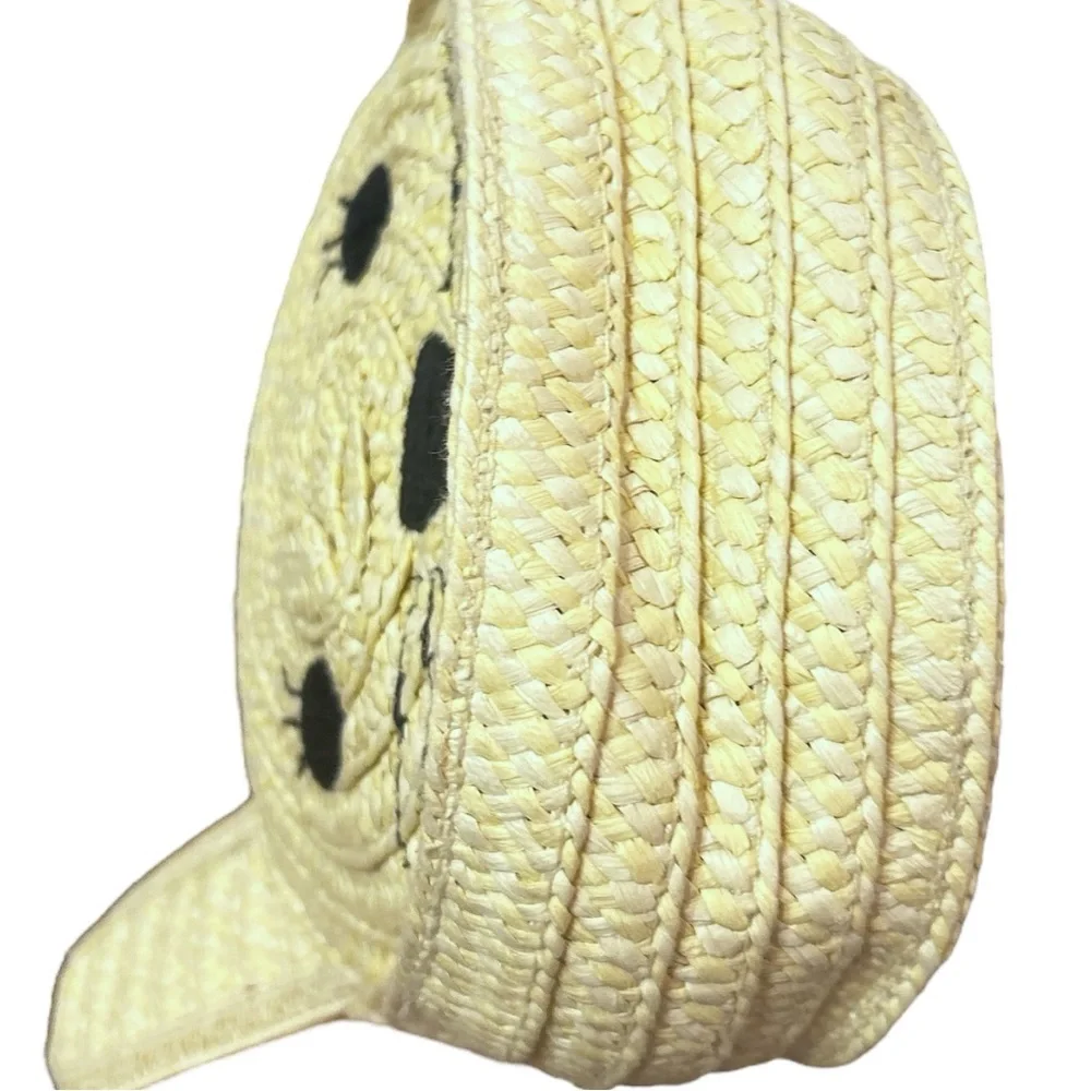 Baby‎ GAP Cream Rabbit Face Handbag w Woven, pink interior & Bunny Shape
